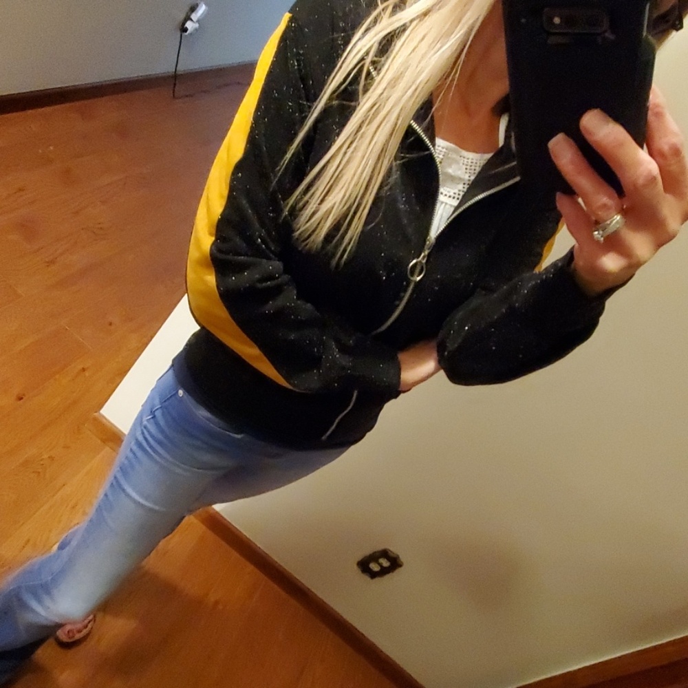 NWOT wild fable sparkle zip up jacket